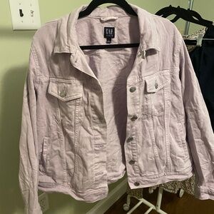 NWOT GAP pale purple denim jacket